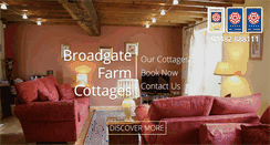 Desktop Screenshot of broadgatefarmcottages.co.uk